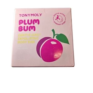 NWOT TonyMoly Plum Bum Exfoliating Body Bar - Pink, Never Opened